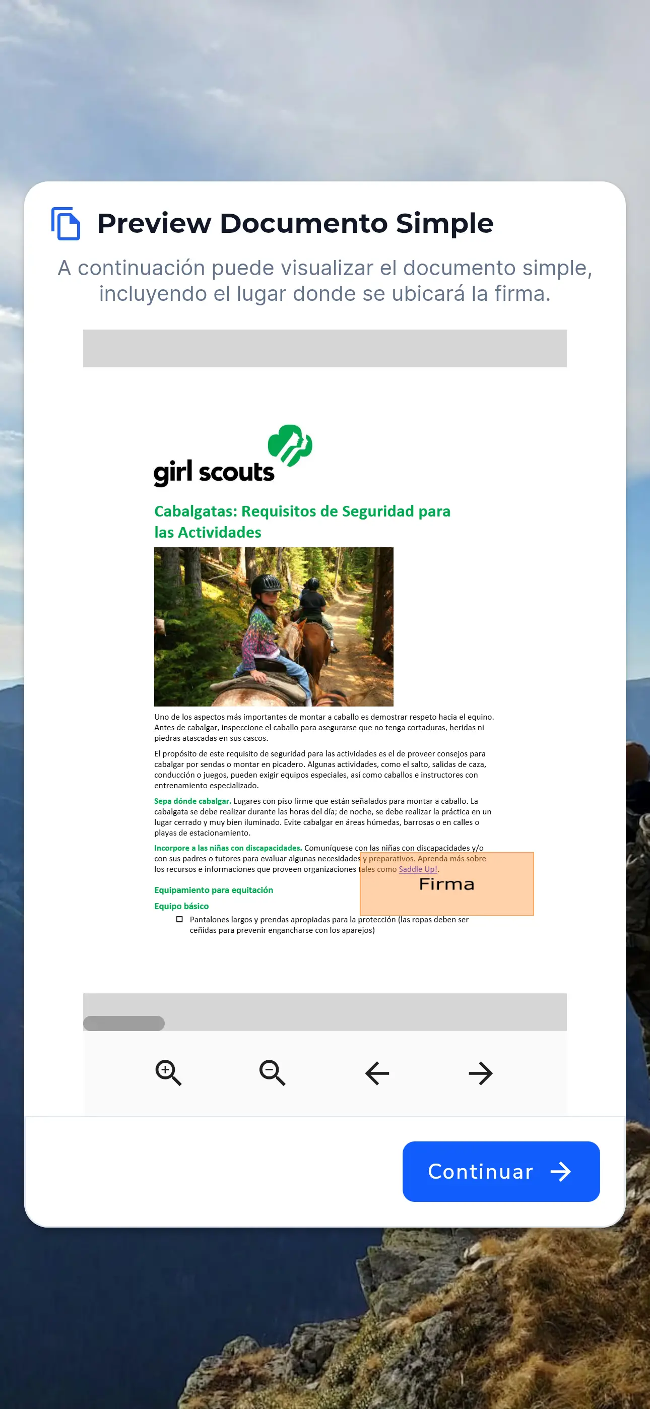 Vista previa del documento subido